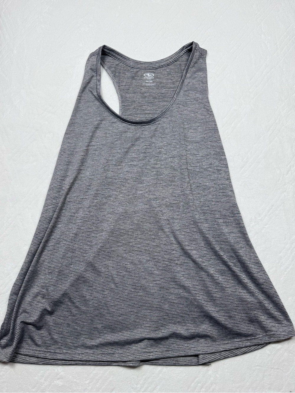 Athletic Works Women's XXL Gray Lightweight Racerback Workout Fitness Tank Top